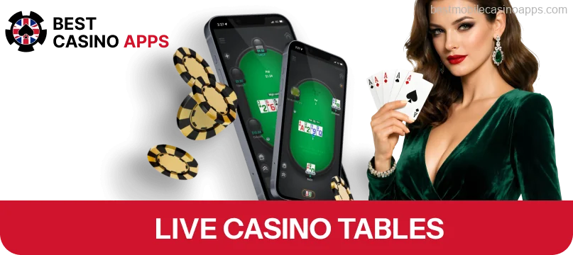 Live dealer games in Best Casino Apps
